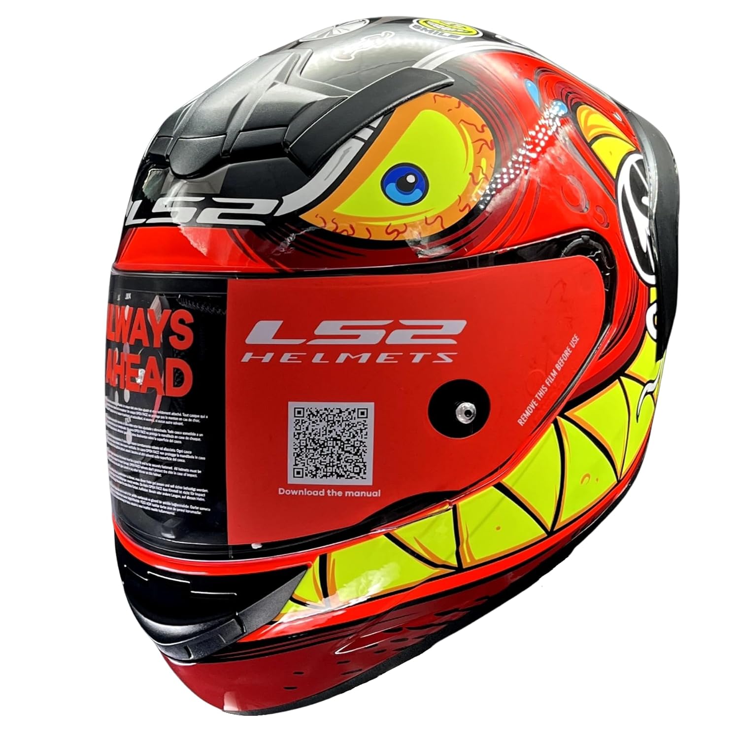 LS2 FF352 Rampage Fluro Orange Gloss Helmet– Moto Central