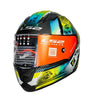 LS2 FF320 Stream Evo Mara Black Hi Viz Yellow Matt Helmet (D Ring)