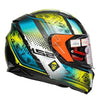 LS2 FF320 Stream Evo Mara Black Hi Viz Yellow Matt Helmet (D Ring)