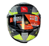 MT Thunder 4 SV Luminence H3 Gloss Grey Fluro Yellow Helmet