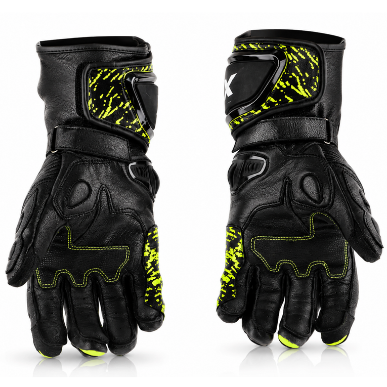Axor Enzo Riding Gloves (Black Neon Yellow)