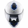 AXOR Brutale Corsa Gloss White Blue Helmet