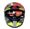 MT Thunder 4 SV Luminence H3 Gloss Grey Fluro Yellow Helmet
