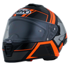NHK K5R Fader Gloss Black Orange Helmet