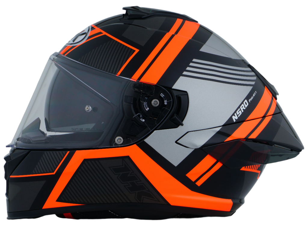 NHK K5R Fader Gloss Black Orange Helmet