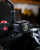 Trip Machine Brake Oil Reservoir Cap for Royal Enfield Himalayan 450 Guerrilla 450 (Silver Black)