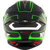 KYT TT Revo Overtech Black Green Gloss Helmet