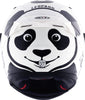 KYT Striker Leopard Panda Gloss White Black Helmet