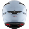 KYT TT Revo Plain Sea Blue Gloss Helmet
