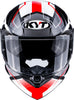 KYT R2R Pro Parsec Gloss White Red Helmet