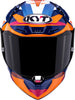 KYT R1R Diamond Gloss Blue Orange Helmet