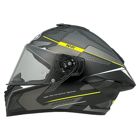 NHK K5R Anomalistic Gloss Black Fluro Yellow Helmet