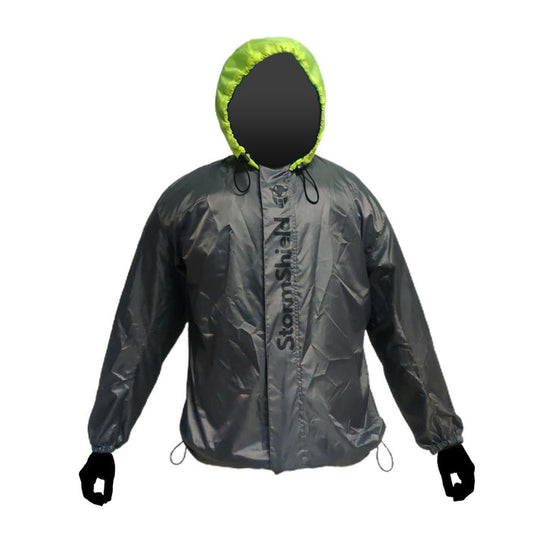 MOTOTECH Storm Shield Air Ultralight Waterproof Rain Overjacket (Grey Green)