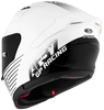 KYT Striker AF37 Livery Gloss Black White Helmet