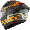 KYT R2R Pro Octane Black Orange Gloss Helmet