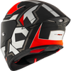 KYT TT Revo Electron Grey Red Matt Helmet