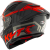 KYT R2R Pro Octane Black Red Gloss Helmet