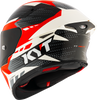 KYT TT Revo Gear Black Red Gloss Helmet