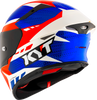 KYT TT Revo Gear Blue Red Gloss Helmet