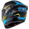 KYT Striker 2V #01 Gloss Black Blue Helmet