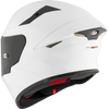 KYT TT Revo Plain White Gloss Helmet
