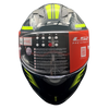 LS2 FF320 Stream Evo Shadow Black Silver Hi Viz Yellow Gloss Helmet (D Ring)