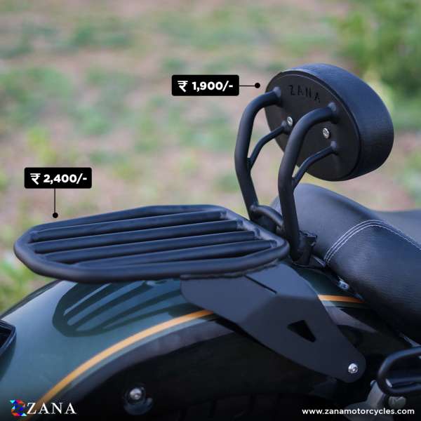 ZANA Top Rack T1 Compatible with Backrest For Super meteor 650 (ZI-8293)