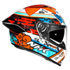 NHK K5R Alex Escrig #7 Gloss White Tosca Red Helmet