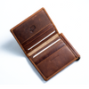 CARBONADO Tri Fold Money Clip Wallet (Brown)