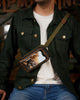 Trip Machine Navigator Pouch (Green and Tobacco)