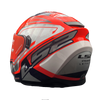 LS2 FF320 Stream Evo Letalis Grey Red White Gloss Helmet (D Ring)