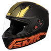 SMK Bionic Adult Aerix Matt Black Orange Yellow (MA274) Helmet