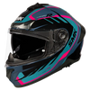 SMK Typhoon Aerot Gloss Blue Fluro Red (GL552) Helmet