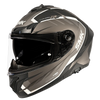SMK Typhoon Aerot Gloss Black Grey (GL266) Helmet