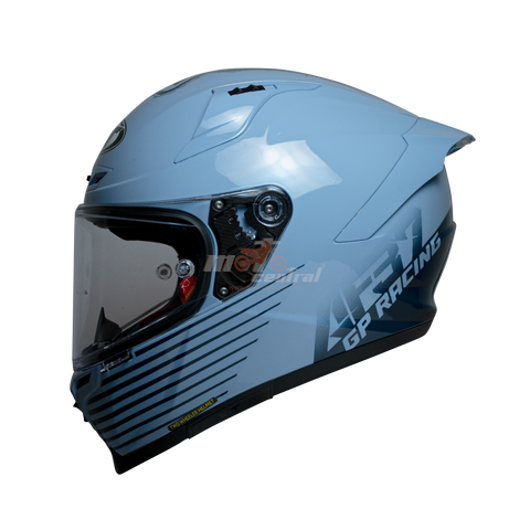 KYT Striker AF37 Livery Gloss Sea Blue Helmet