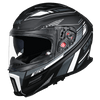 SMK Agnar Revv Gloss Black Grey White (GL261) Helmet