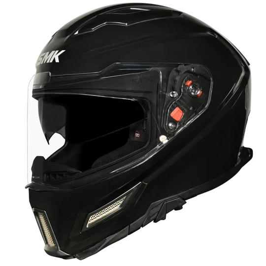 SMK Agnar Solid Gloss Black (GL200) Helmet
