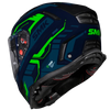 SMK Agnar Tektron Matt Blue Green (MA558) Helmet