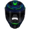 SMK Agnar Tektron Matt Blue Green (MA558) Helmet