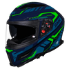 SMK Agnar Tektron Matt Blue Green (MA558) Helmet