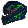 SMK Agnar Tektron Matt Blue Green (MA558) Helmet