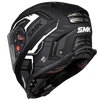 SMK Agnar Tektron Gloss Black Grey White (GL261) Helmet