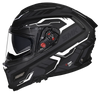 SMK Agnar Tektron Gloss Black Grey White (GL261) Helmet