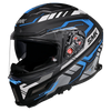 SMK Agnar Tektron Matt Black Grey Blue (MA265) Helmet