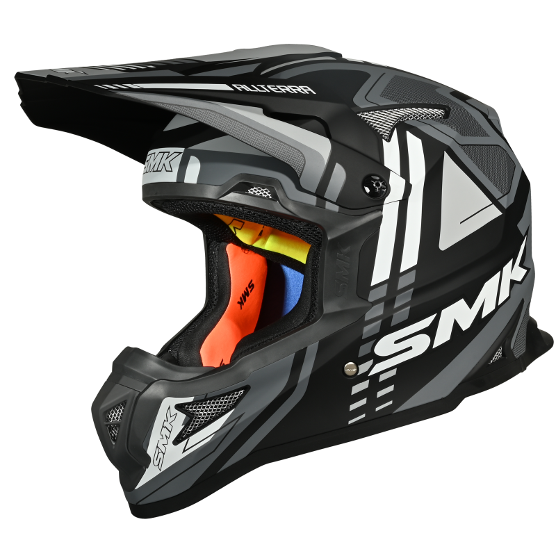 SMK Allterra XSprint Black Grey White Matt (MA261) Helmet