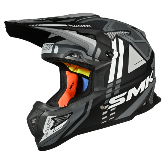 SMK Allterra XSprint Black Grey White Matt (MA261) Helmet
