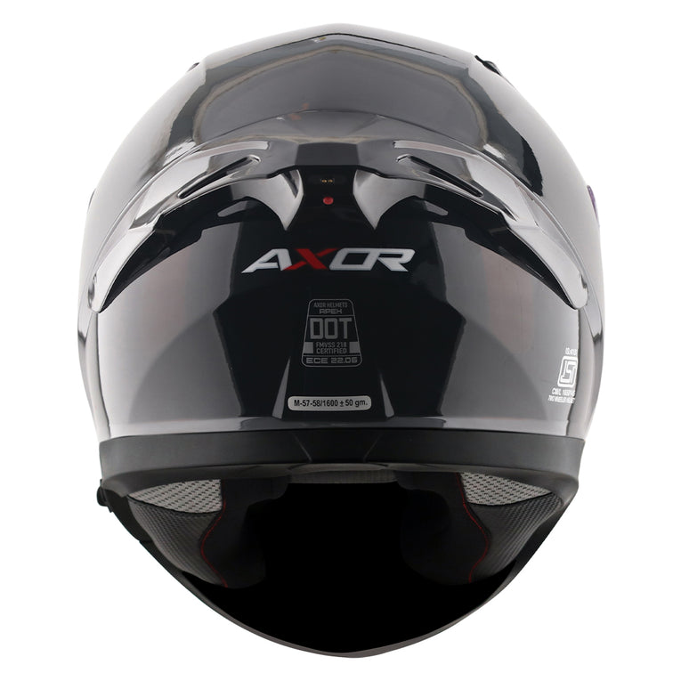 AXOR Apex Altor Smart Bluetooth Solid Gloss Black Helmet– Moto Central