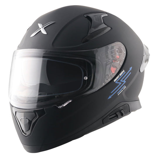 AXOR Apex Altor Smart Bluetooth Solid Dull Black Helmet