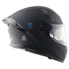 AXOR Apex Altor Smart Bluetooth Solid Dull Black Helmet
