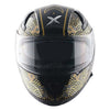 AXOR Apex Infinity Gloss Black Gold Helmet